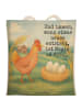 Mr. & Mrs. Panda Einkaufstasche Huhn Stolz Design mit Spruch in Weiß