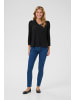 Kaffe Langarm-Bluse KAenya in Black Deep CC.