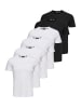ONLY & SONS T-Shirt Basic in Weiß / schwarz