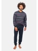 Ammann Schlafanzug Cotton in Night Blue