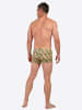 HOM Badeshorts Swim Shorts Taormina in green print