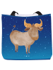 Mr. & Mrs. Panda Tote Bag Sternzeichen Stier ohne Spruch in Sternenhimmel Blau