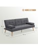 HOMCOM Schlafsofa-181L x 77B x 78H cm-Dunkelgrau
