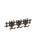 relaxdays Garderobenleiste "Pferd" in Braun - (B)36,5 x (H)11 x (T)3,5 cm