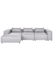 Beliani Ecksofa BRANDE in Grau - (W) 330 x (H) 70 x (L) 184 cm