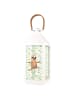 Mr. & Mrs. Panda Outdoor Laterne Faultier Yoga ohne Spruch in Transparent