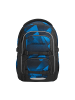 Coocazoo Schulrucksack-Set PORTER "Electric Ice" 3-tlg. in Schwarz/Blau