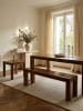 KADIMA DESIGN Esszimmer Sitzbank MUMBAI Massiv-Holz 120 x 45 x 35 cm in Massivholz