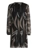 Betty Barclay Chiffonkleid langarm in Taupe/Black