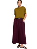Zero  Baumwollrock mit Gürtel in Dark Aubergine