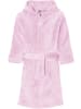 Playshoes Fleece-Bademantel uni in Rosa