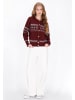 DreiMaster Maritim Women Cardigan in burgundy