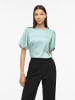 Vila Oberteil mit kurzen Ärmeln in Blue Surf