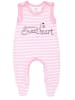 TupTam Baby Mädchen Strampler mit Aufdruck Spruch 3er Pack in rosa/weiß