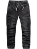 Amaci&Sons Sweathose im Denim Look ALSIP in Schwarz
