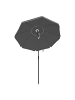 SONGMICS Sonnenschirm Sheld in Grau - (H)208 x Ø180 cm