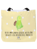 Mr. & Mrs. Panda Tote Bag Schildkröte Pfeifen mit Spruch in Gelb Pastell