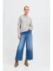 b. young Strickpullover langarm BYMONNA Baggy fit in Mid Grey Melange