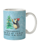 Mr. & Mrs. Panda Kindertasse Pinguin Weihnachtsbaum mit Spruch in Eisblau