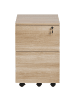 Beliani Büroschrank JOHNSON in Braun/Schwarz - (W) 40 x (H) 62 x (L) 40 cm