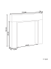 Beliani Kaminumrandung BOYANUP in Braun - (W) 110 x (H) 102 x (L) 19 cm