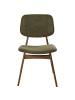 Beliani 2er-Set Esszimmerstuhl ELAINE in Grün/Braun