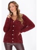 faina Women Cardigan in burgundy