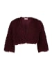 Vera Mont Kunstfell-Jacke mit Rundhalsausschnitt in Deep Dahlia