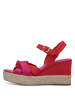 Tamaris Espadrilles Sandalen in Pink