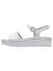 Tamaris WIDE FIT Sandalette in WHITE/SILVER