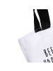 Mr. & Mrs. Panda Tote Bag Biene Happy mit Spruch in Weiß