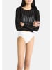 Sloggi Tai Slip Double Comfort T in Weiß / schwarz