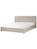 Beliani Bettgestell LAVAUR in Beige - (W) 203 x (H) 100 x (L) 220 cm