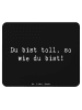 Mr. & Mrs. Panda Mouse Pad Spruch Schulanfang Einzigartig mit Sp... in Schwarz