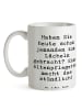Mr. & Mrs. Panda Geschenktasse Spruch Altenpflegerin Lächeln mit... in Weiß