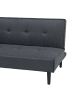Beliani 3-Sitzer Sofa VISBY in Grau/Schwarz - (W) 180 x (H) 80 x (L) 92 cm