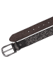 b.belt Nietengürtel Leder schwarz