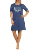 NORMANN kurzarm Nachthemd Bigshirt Herz - 67258 in navy