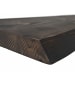 relaxdays Wandregal "Baumkante" in Schwarz - (B)70 x (H)3 x (T)22 cm