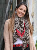 styleBREAKER Schal in Braun-Rot
