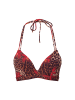 Linga Dore Linga Dore Triangel Bikini top in Leopard flower