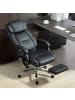 HOMCOM Bürostuhl mit Massagefunktion-72L x 67B x 111-119H cm-Schwarz