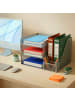 relaxdays Schreibtisch Organizer in Silber – (B)37 x (H)23,5 x (T)30,5 cm