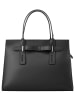 Cluty Handtasche echt Leder in schwarz