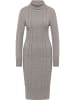 faina Damen Strickkleid in Grau Melange