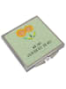 Mr. & Mrs. Panda Handtaschenspiegel quadratisch Blume Sonnenblum... in Blattgrün