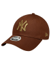 NEW ERA New Era Wmns Metallic Logo 9FORTY New York Yankees Cap in Braun