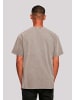 F4NT4STIC Oversize T-Shirt Guns 'N' Roses Skull and Pistols in Asphalt