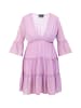 faina Damen Minikleid Mit Rüschen in Flieder