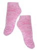 Rogo Sneakersocken Mouline in Pink